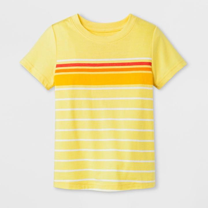 Toddler Boys' Short Sleeve T-shirt - Cat & Jack Yellow 18