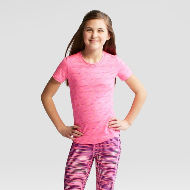 Girls' Super Soft Tech T-shirt - C9 Champion Pink/coral