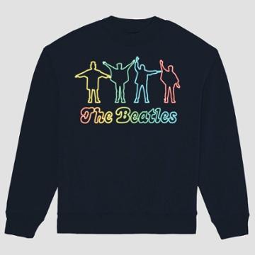 Women's The Beatles Old Fabric Sweatshirt (juniors') - Navy S, Women's, Size: