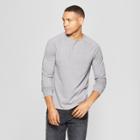 Men's Standard Fit Long Sleeve Jersey Henley Shirt - Goodfellow & Co Cement