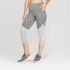 Women's Studio High-waisted Colorblock Capri Leggings 20 - C9 Champion Black Heather