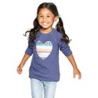 Toddler Girls' Heart Sweatshirt - Cat & Jack Nightfall Blue