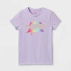 Girls' Girls Are Stronger Together Graphic Short Sleeve T-shirt - Cat & Jack Light Purple