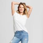 Women's Crewneck Short Sleeve T-shirt - Universal Thread White