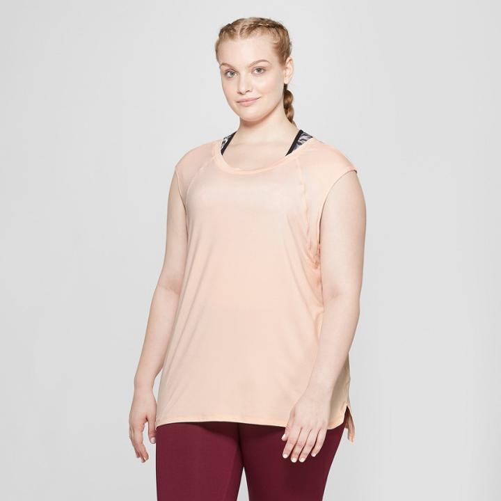 Women's Plus Size Core Tank Top - C9 Champion Pale Blush Pink