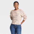 Women's Crewneck Tie-back Pullover Sweater - Universal Thread Gray