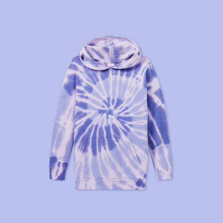 Girls' Spiral Tie-dye Hoodie - More Than Magic Purple