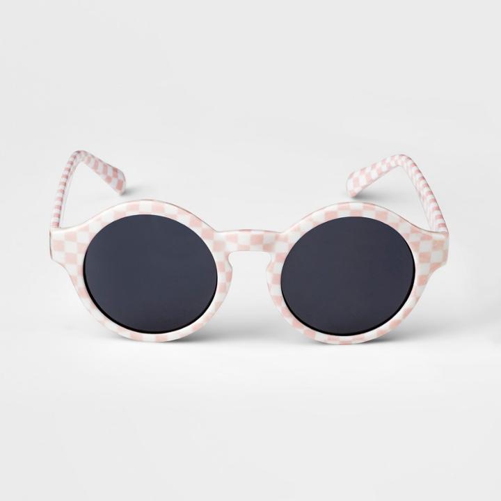 Kid's Checker Sunglasses - Art Class Pink/white, Kids Unisex