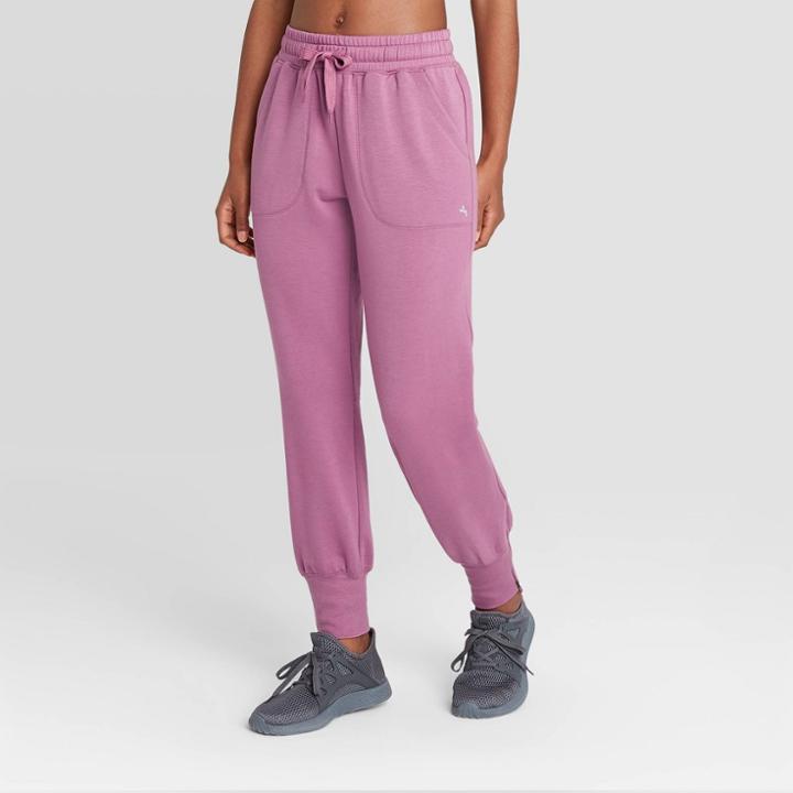 Women's Mid-rise Cozy Jogger Pants - Joylab Bordeaux