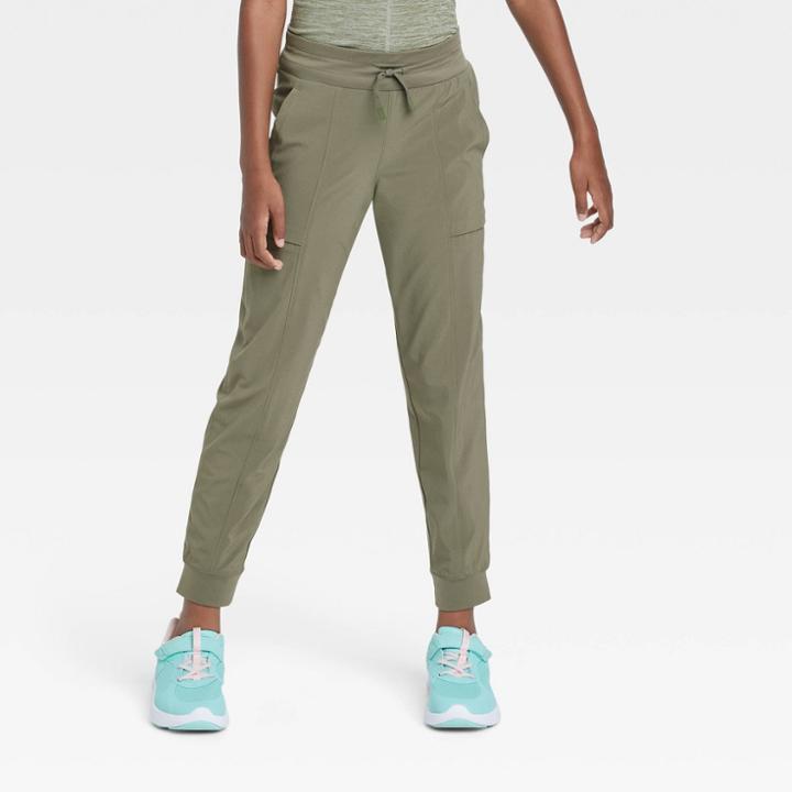 Girls' Lined Woven Joggers - All In Motion