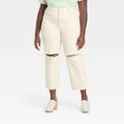 Women's Plus Size Super-high Rise Vintage Straight Jeans - Universal Thread Off-white