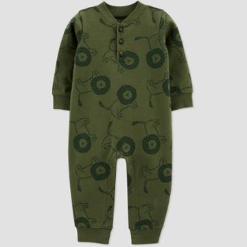Baby Boys' Lion Jumpsuit - Just One You Made By Carter's Olive