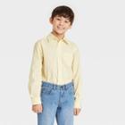 Boys' Woven Gingham Suiting Long Sleeve Shirt - Cat & Jack Light Yellow