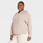 Women's Plus Size Hooded Sweatshirt - Universal Thread Tan