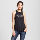 Women's Female Power Scoop Neck Tank Top - Fifth Sun (juniors') - Black