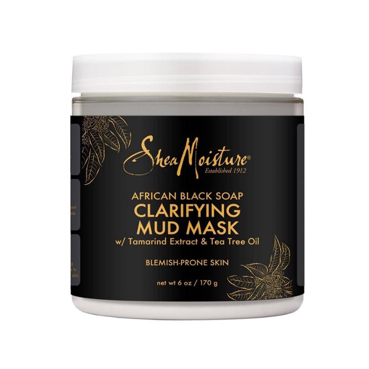 Sheamoisture African Black Soap Clarifying Mud Face Mask - Tamarind & Tea Tree Oil - 6oz, Adult Unisex