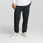 Men's Hanes Premium Fleece Cinch Leg Pants With Fresh Iq - Black