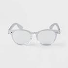 Men's Round Blue Light Filtering Reading Glasses - Goodfellow & Co Clear