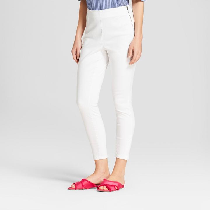 Women's Skinny Denim Pants - A New Day White