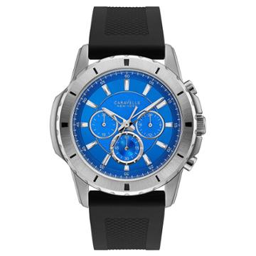 Men's Caravelle New York Chronograph Watch - Black