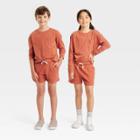 Kids' Long Sleeve T-shirt - Cat & Jack Cinnamon