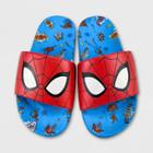 Boys' Marvel Spider-man Slide Sandals - Blue 9-10 - Disney
