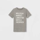 Well Worn Black History Month Kids' Names Graphic Short Sleeve T-shirt - Charcoal Heather