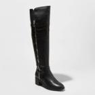 Women's Gretal Faux Leather Over The Knee Fashion Boots - Universal Thread Black