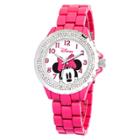 Women's Disney Minnie Mouse Enamel Sparkle Watch - Pink, Women's,