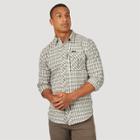 Wrangler Men's Plaid Button-down Shirt - Khaki