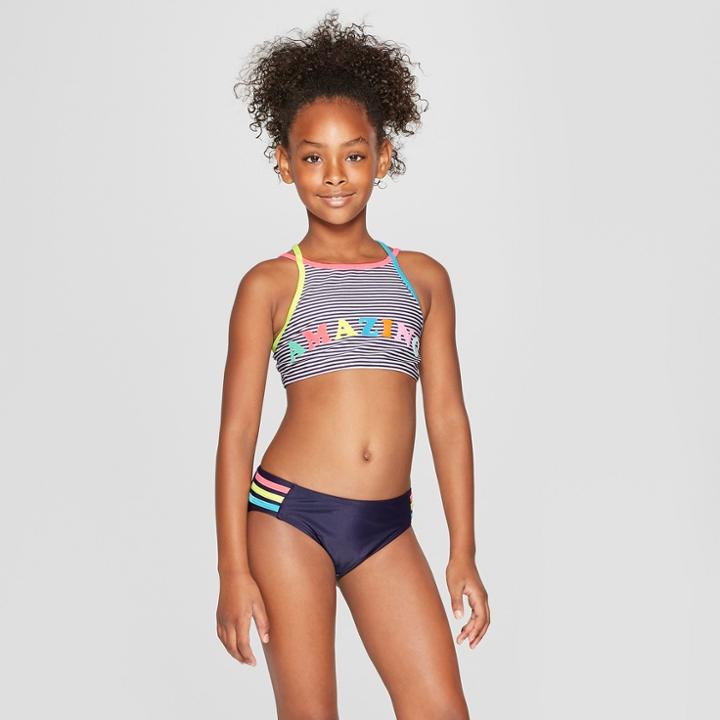 Girls' Amazing You Bikini Set - Cat & Jack Navy