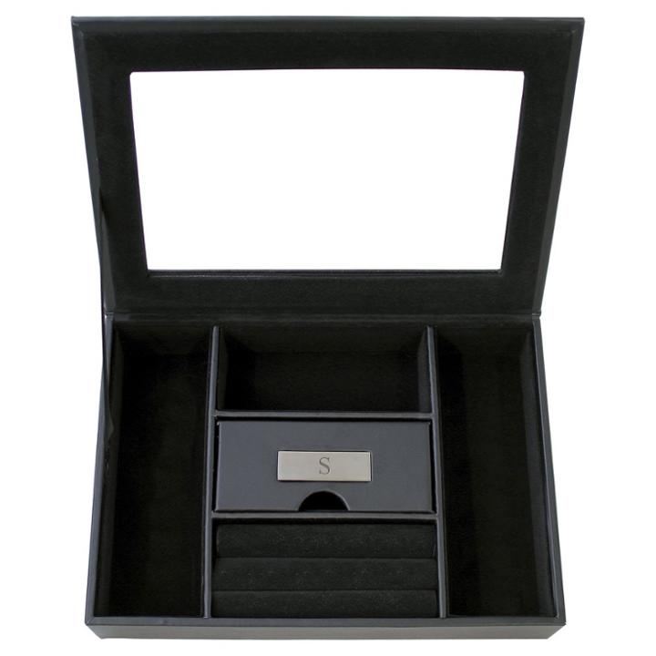 Cathy's Concepts Monogram Custom Valet Groomsmen Gift Jewelry Box - S, Men's, Size: