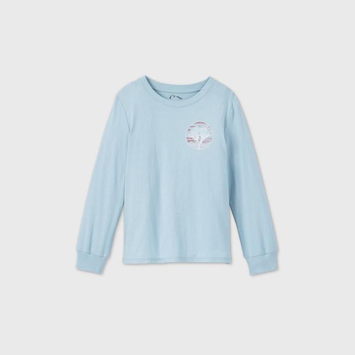 Girls' 'joshua Tree' Graphic T-shirt - Art Class Blue