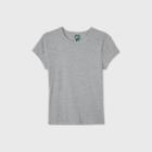 Women's Short Sleeve Fitted T-shirt - Wild Fable Heather Gray