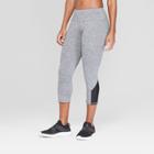 Women's Everyday Punchwork Mid-rise Capri Leggings - C9 Champion Black Heather