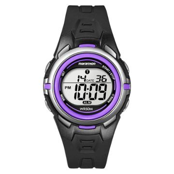 Women's Marathon By Timex Digital Watch - Black/purple T5k364tg