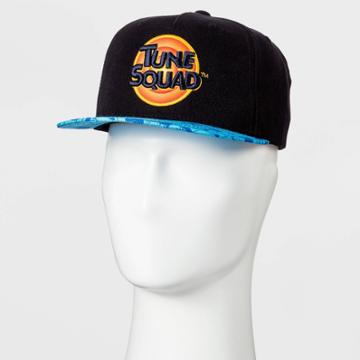 Men's Space Jam Flat Brim Baseball Hat - One Size, Black