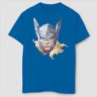 Boys' Marvel Geo Thor Short Sleeve T-shirt - Blue