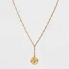 14k Gold Plated Initial 'l' Pendant Chain Necklace - A New Day Gold