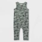 Toddler Boys' Camo Henley Short Sleeve Jumpsuit - Cat & Jack Green