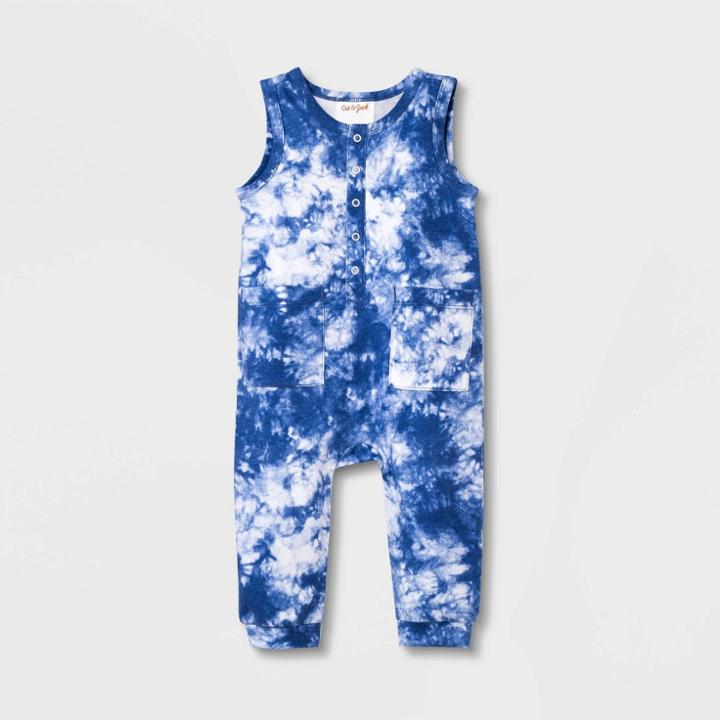 Baby Tie-dye Romper - Cat & Jack Blue