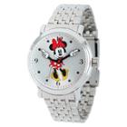 Women's Disney Minnie Mouse Shinny Vintage Articulating Watch With Alloy Case - Silver,