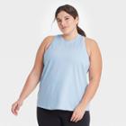 Women's Plus Size Essential Racerback Tank Top - All In Motion Air Blue