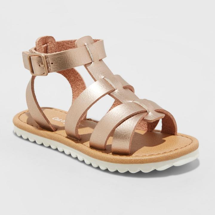 Toddler Girls' Foster Gladiator Sandals - Cat & Jack Rose Gold