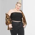 Women's Plus Size Glitter Tube Top - Wild Fable Black