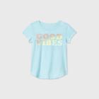Girls' L.o.l. Vintage 'good Vibes' Short Sleeve T-shirt - Blue