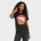 Women's Looney Tunes Taz Short Sleeve Graphic T-shirt - Charcoal Gray