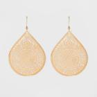 Target Women's Fashion Earring Filigree - A New Day Gold, Bright Gold