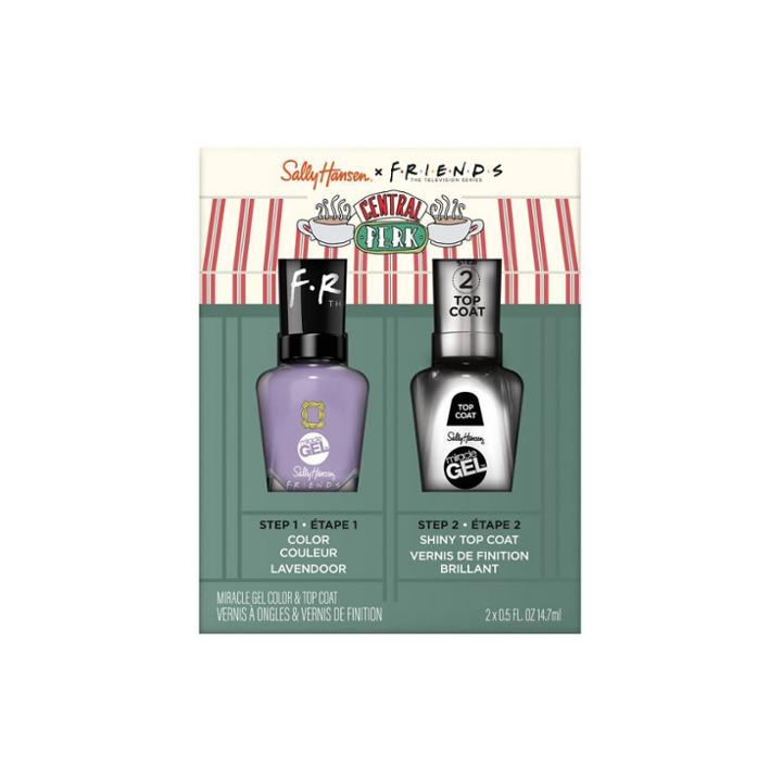 Sally Hansen Miracle Gel X Friends Duo Nail Polish - Lavendoor + Top Coat