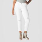 Women's Modern Slim Mid-rise Cuffed Jeans - Denizen From Levi's White Wash